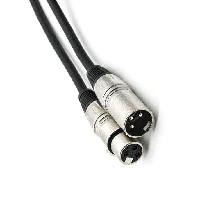 6Cordón de micrófono XLR de.5mm de 30 pies con conductor de cobre libre de oxígeno para altavoces