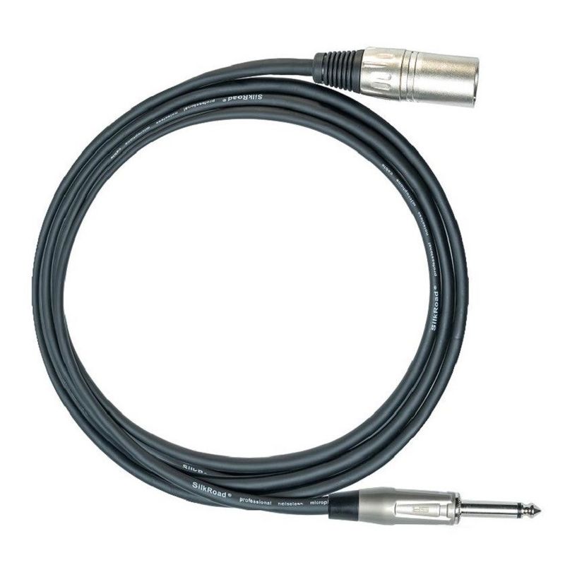 1/4 pulgadas Hombre a XLR Cordón de micrófono femenino Negro Cable XLR Cable de micrófono de 10 pies