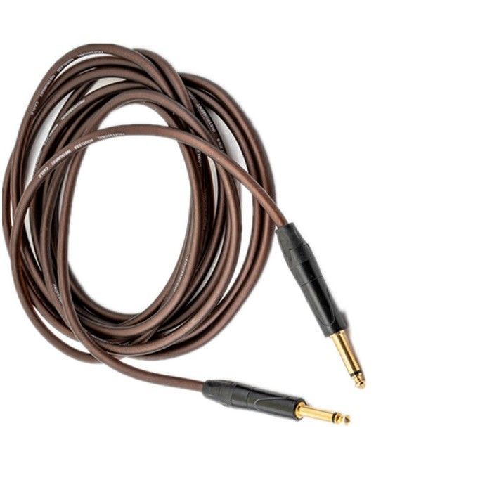 Cable de audio de guitarra púrpura instrumento de parche de cable recto a recto 10 pies Pro cable de audio