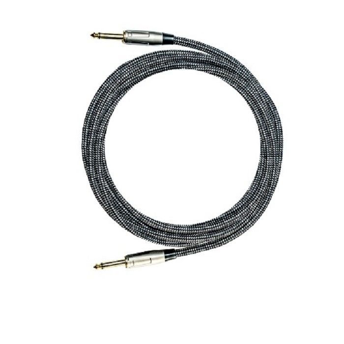 6Cable de guitarra de.35mm Cable de parche de instrumento de nylon trenzado recto a recto Cable de amplificador