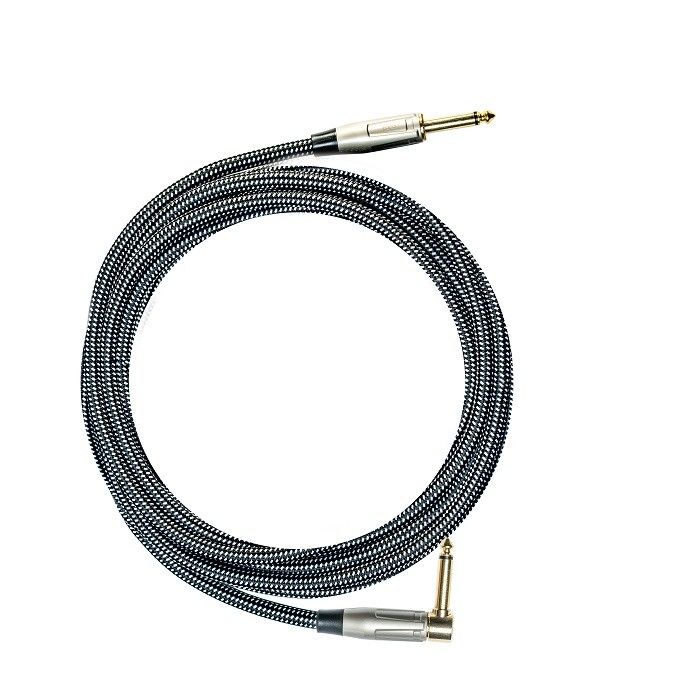 100% OEM Guitar Cable Instrument Patch Cable Tweed Tejido Directo hacia el Ángulo Amp Cable