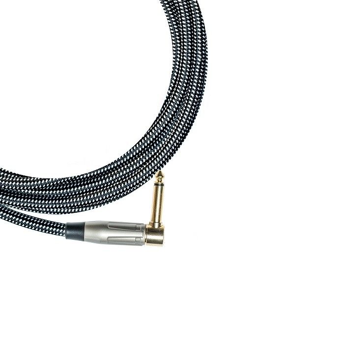 100% OEM Guitar Cable Instrument Patch Cable Tweed Tejido Directo hacia el Ángulo Amp Cable