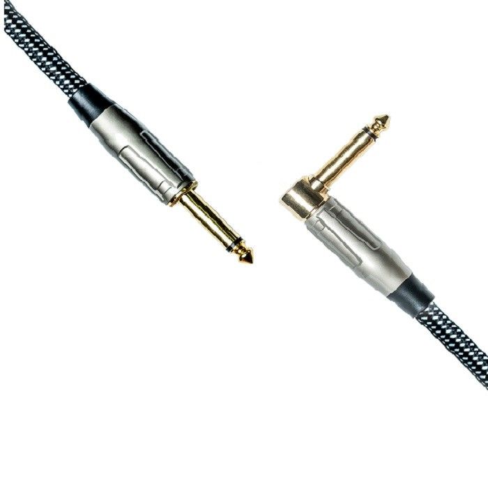 100% OEM Guitar Cable Instrument Patch Cable Tweed Tejido Directo hacia el Ángulo Amp Cable