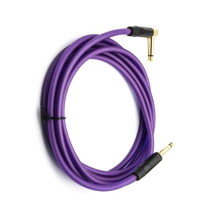 Cable de audio de guitarra de 10 pies para guitarra eléctrica Cable de amplificador recto a ángulo