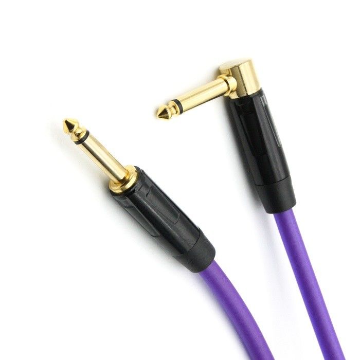 Cable de audio de guitarra de 10 pies para guitarra eléctrica Cable de amplificador recto a ángulo
