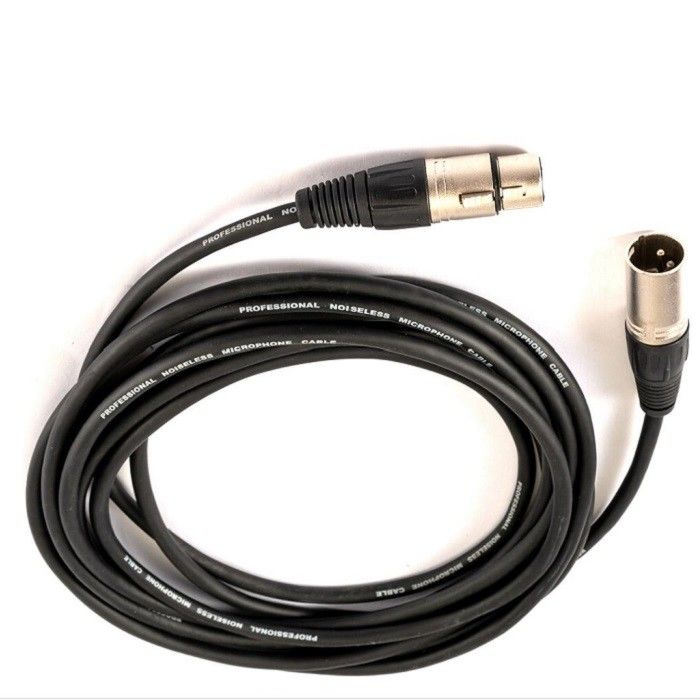 Cable de micrófono de 10FT XLR de hombre a mujer Cordón de micrófono para mezclador de micrófonos