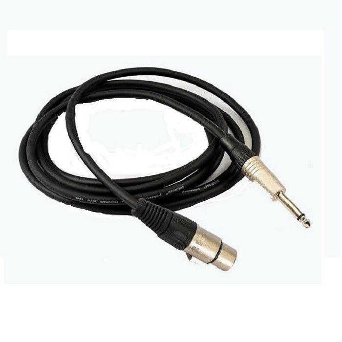 Cables de micrófono de 1/4 de pulgada 10 pies XLR Cables de micrófono XLR masculino a XLR femenino