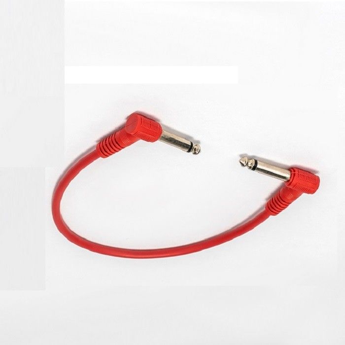 6 Pcs Pack Pedal de la guitarra de parche de cables 1/4 