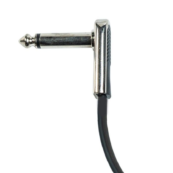 6.35mm Efecto de níquel derecho Pedal conduce el cable del instrumento 2 Pcs Pack Bass Patch Cable