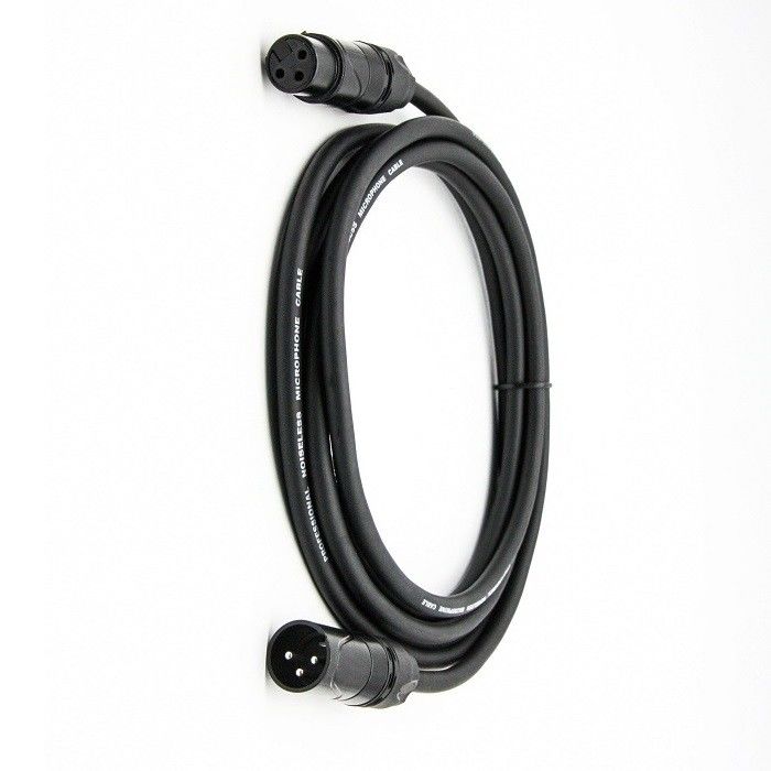 5m 6m XLR Cable de micrófono OFC Conductor Cables de micrófono 3 pin XLR-XLR alambre negro