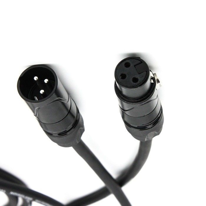 5m 6m XLR Cable de micrófono OFC Conductor Cables de micrófono 3 pin XLR-XLR alambre negro