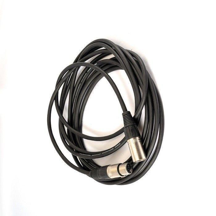 Cables de micrófono XLR negros de macho a hembra Cordones de micrófono para mezclador de micrófonos