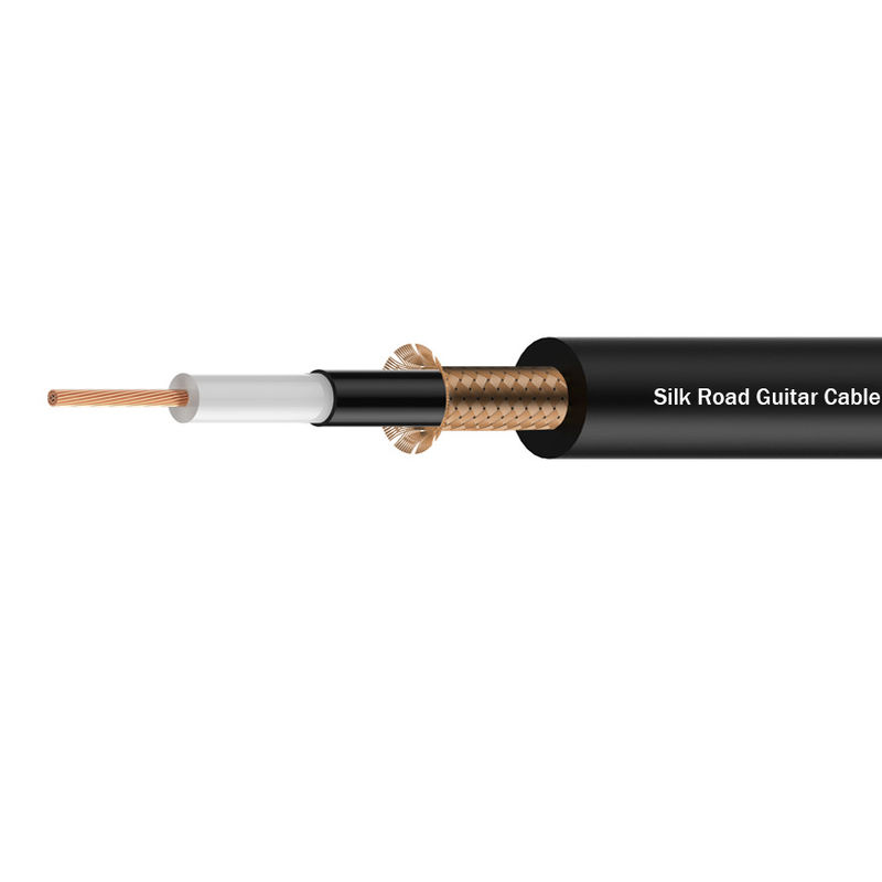 Cable de instrumento de audio Cordón de amplificador para el bajo de guitarra eléctrica Cable de 1/4 pulgada recta a ángulo