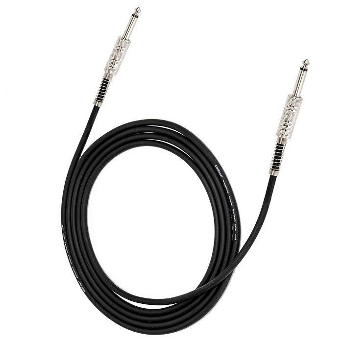 5.5mm 3m Audio cable de alambre de instrumento de cable de amplificador para el bajo guitarra 1/4 pulgada recta