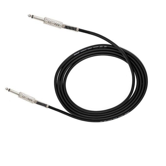 5.5mm Guitar Audio Cable Instrumento de cable de amplificador Cordón para guitarra baja 1/4 pulgadas recta