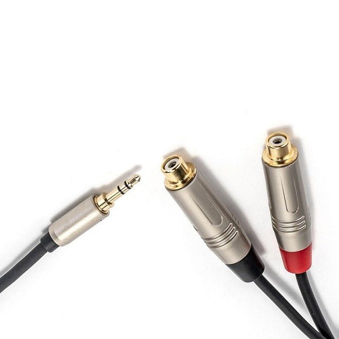 3.5 mm Y cable de división a RCA Y cable de audio 3.5 mm estéreo a 2 * RCA para altavoz