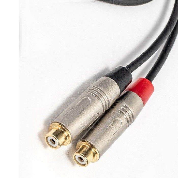 Cable de audio y splitter de 3,5 mm Estéreo a doble RCA para mezclador de altavoces