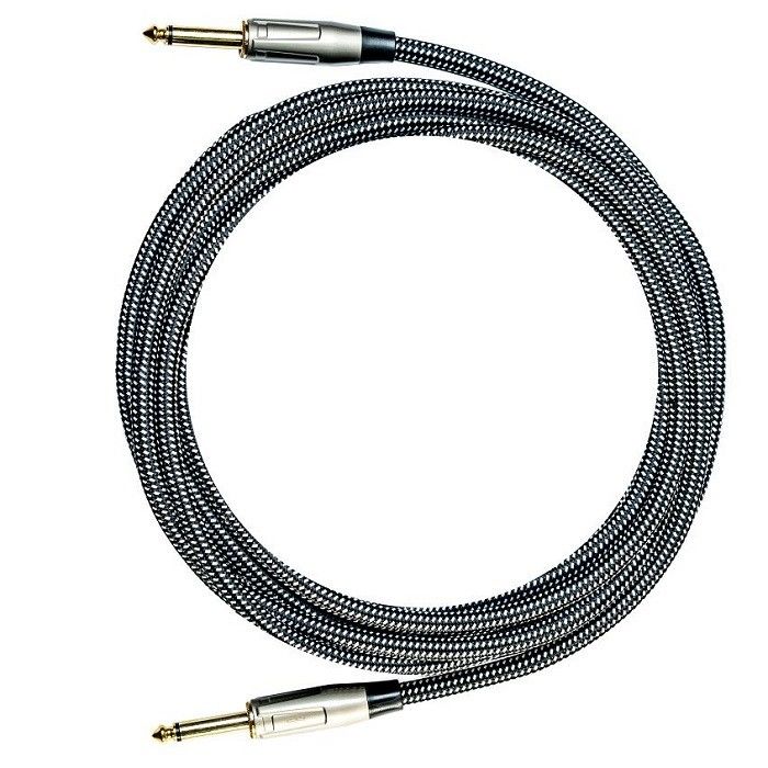Cable de audio de guitarra eléctrica de nylon trenzado Cable de parche de instrumento 1/4 pulgada Cable de amplificador