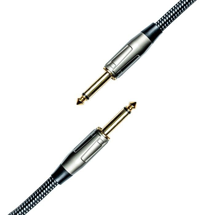 Cable de audio de guitarra eléctrica de nylon trenzado Cable de parche de instrumento 1/4 pulgada Cable de amplificador