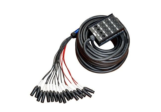 40cm Pro Audio Snake Cables 4 núcleos Sonido negro claro para profesionales