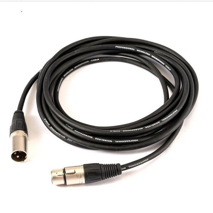 Cable de micrófono de 10 pies XLR de hombre a mujer Cable de micrófono para mezclador